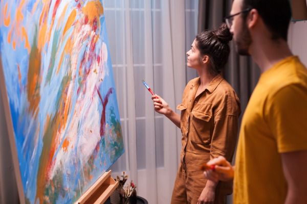 painting together