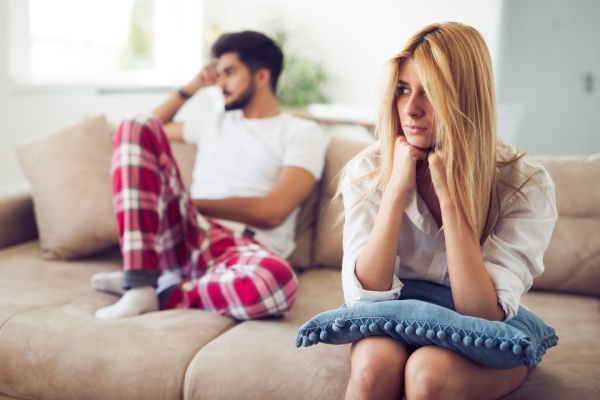 unhappy couple having crisis