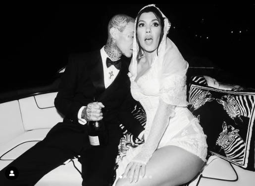 kourney kardashian & travis barker