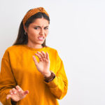 girl disgusted
