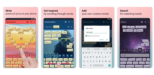 Poetry Magnets: Poem Writing App