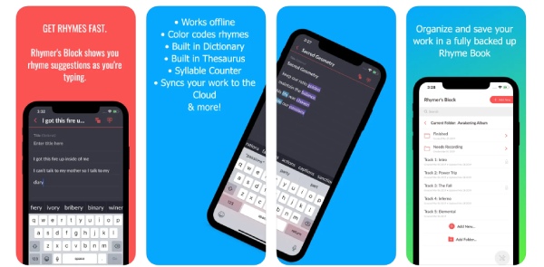 Rhymer's Book app