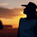 Woman on sunset