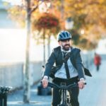 man on bike